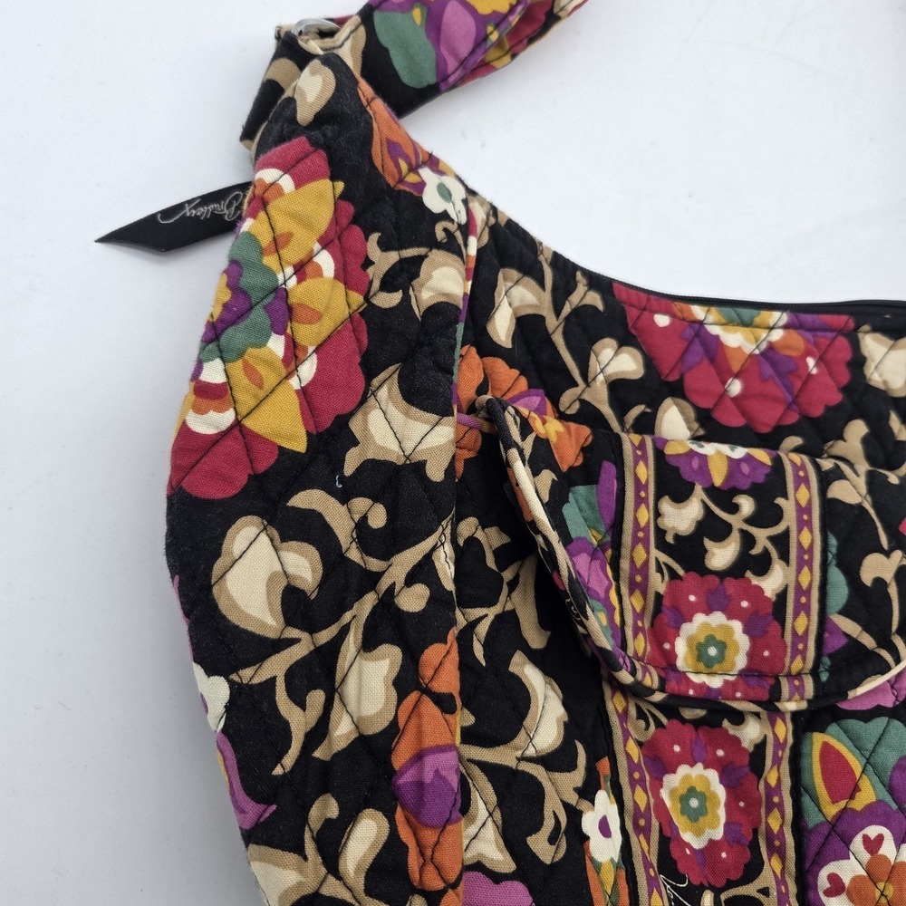 Vera Bradley Crossbody Shoulder Bag Floral Quilted Cotton Magnetic Front Pocket - Picture 2 of 13